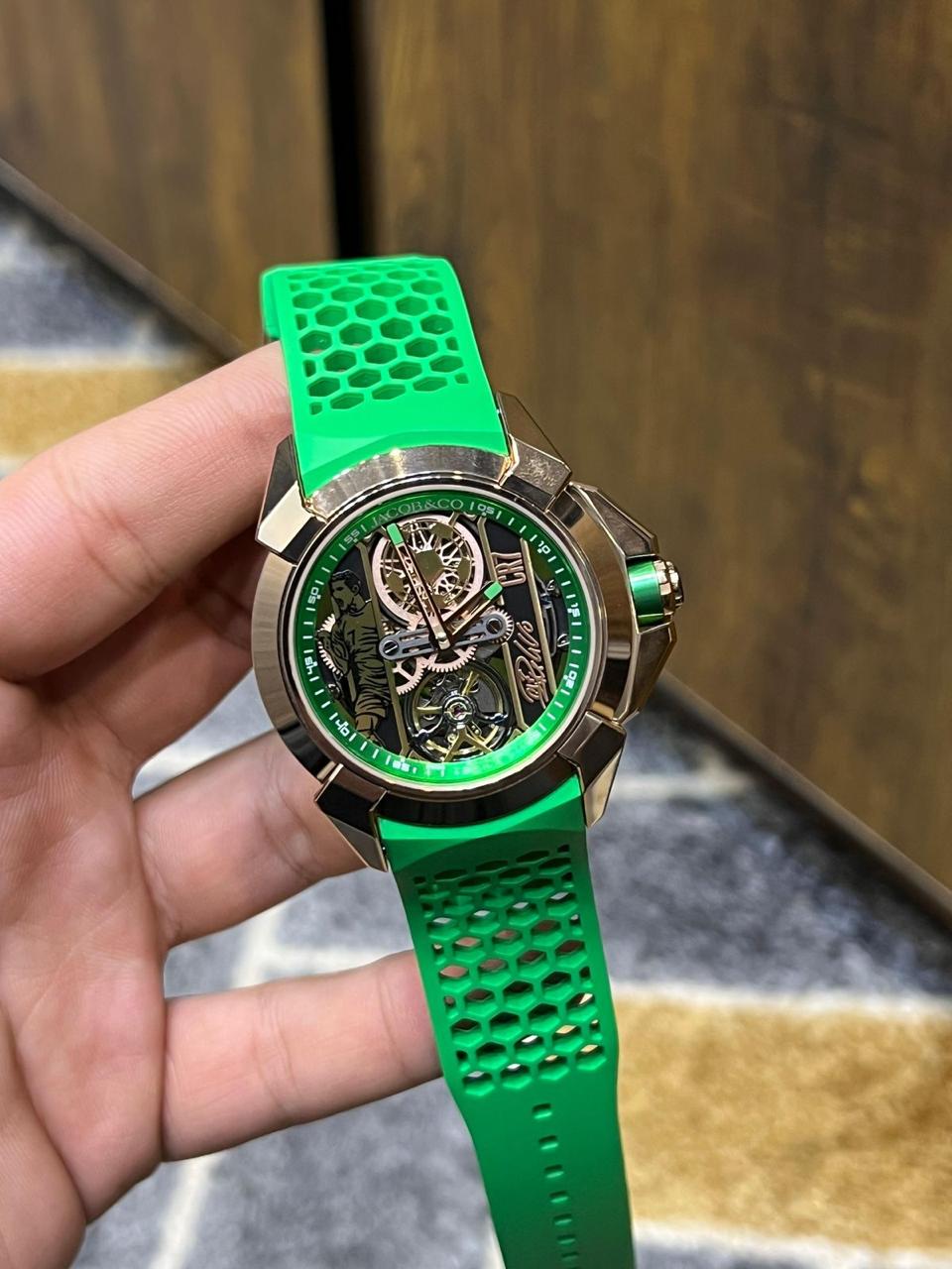 Shop CR7 Replica Watch by Jacob & Co in Pakistan. Premium Cristiano Ronaldo inspired watch, master copy edition, with bold design & luxury packaging.