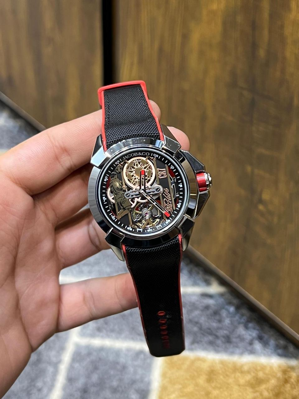 Shop CR7 Replica Watch by Jacob & Co in Pakistan. Premium Cristiano Ronaldo inspired watch, master copy edition, with bold design & luxury packaging.