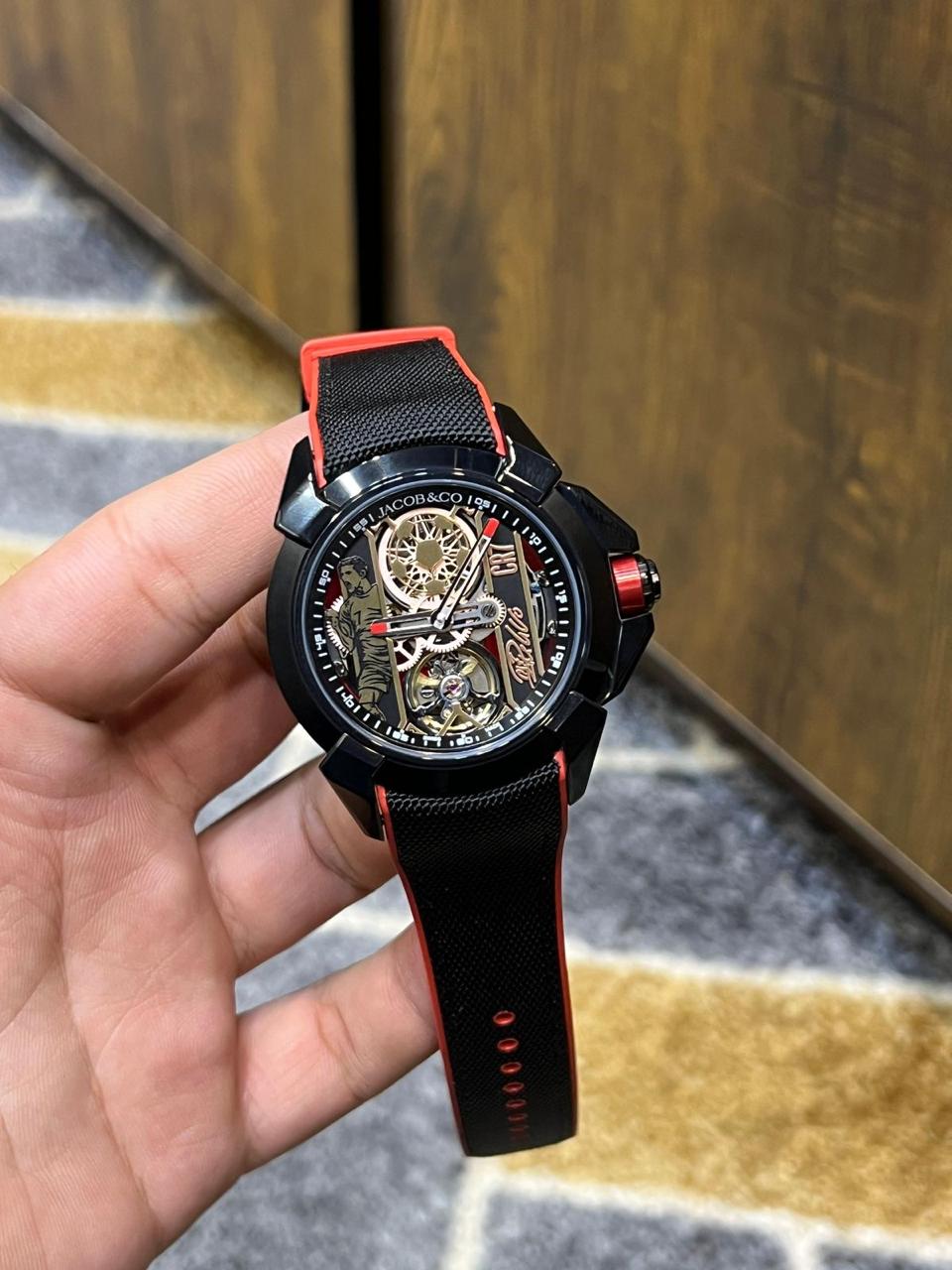 Shop CR7 Replica Watch by Jacob & Co in Pakistan. Premium Cristiano Ronaldo inspired watch, master copy edition, with bold design & luxury packaging.