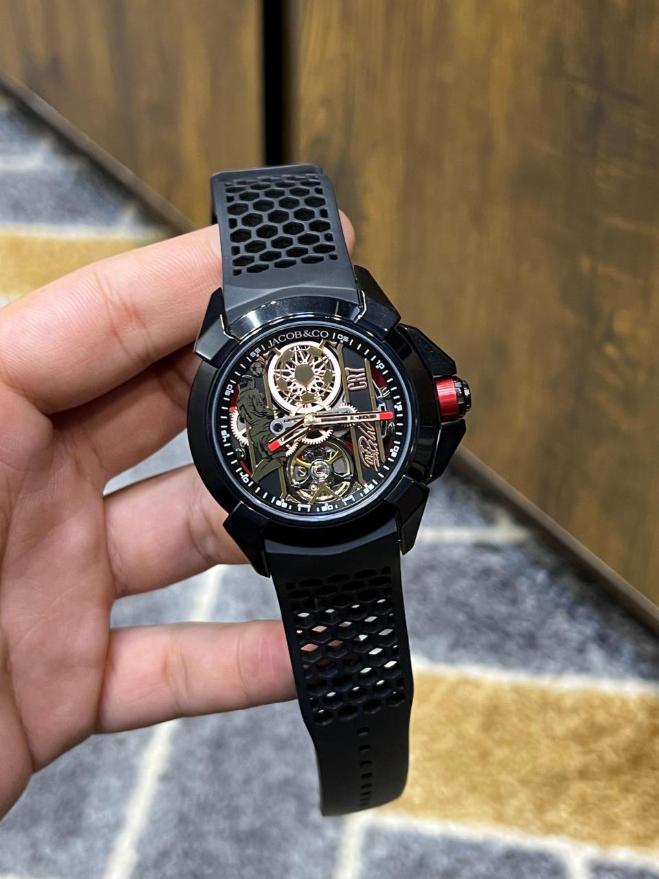 Shop CR7 Replica Watch by Jacob & Co in Pakistan. Premium Cristiano Ronaldo inspired watch, master copy edition, with bold design & luxury packaging.