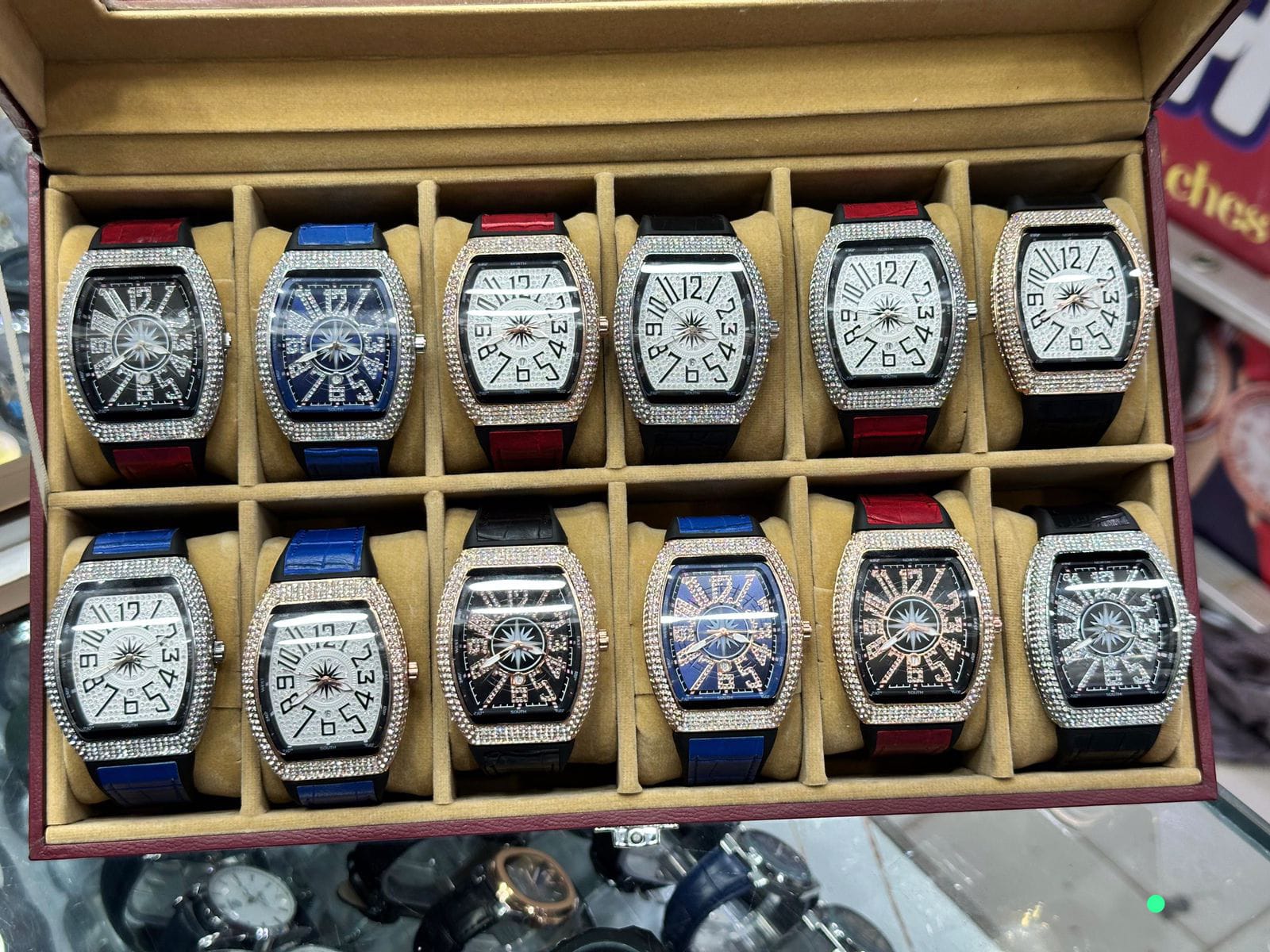 Franck Muller-Inspired Square Diamond Style Watch – For Gents | Master Quality