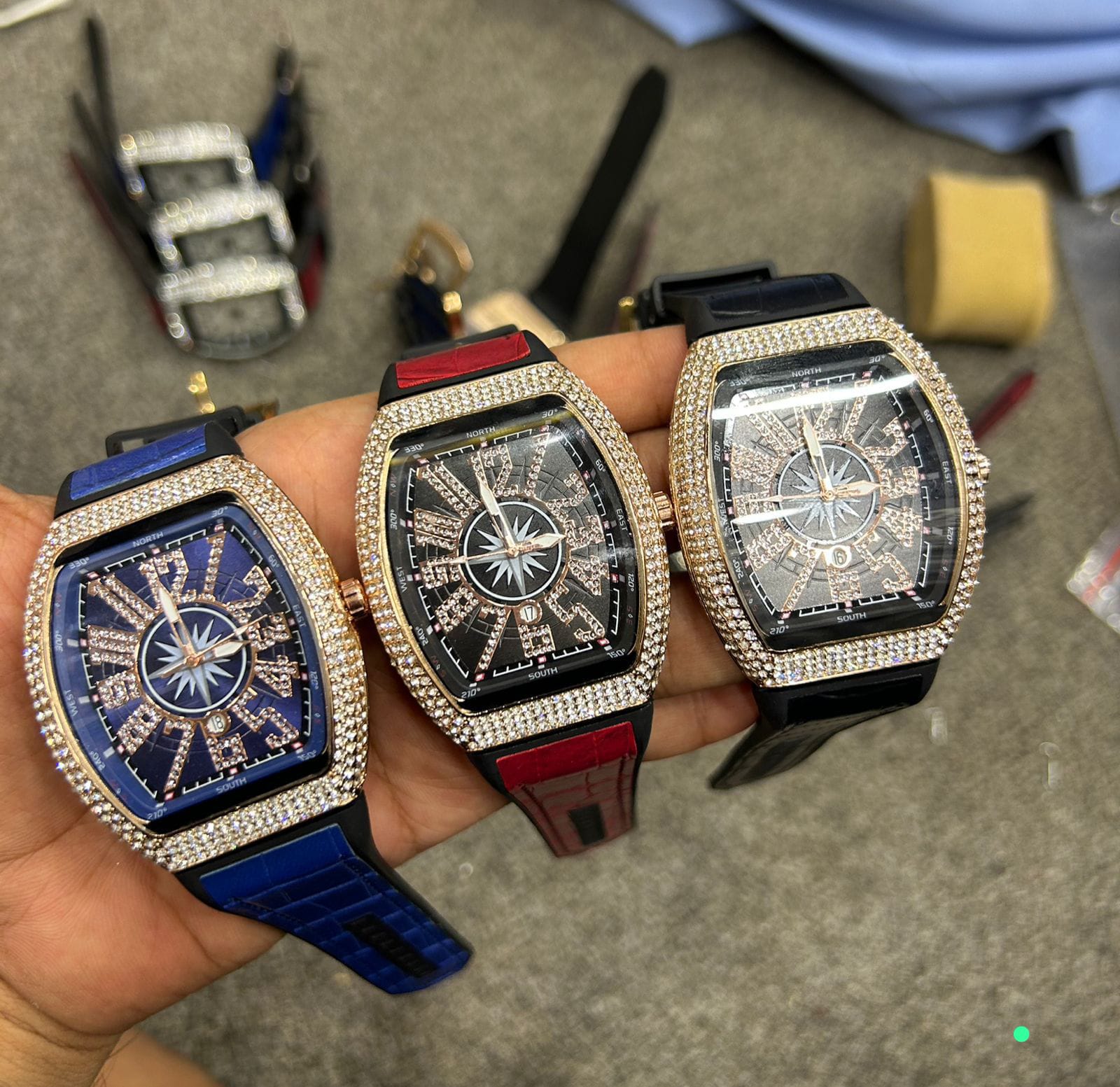 Franck Muller-Inspired Square Diamond Style Watch – For Gents | Master Quality