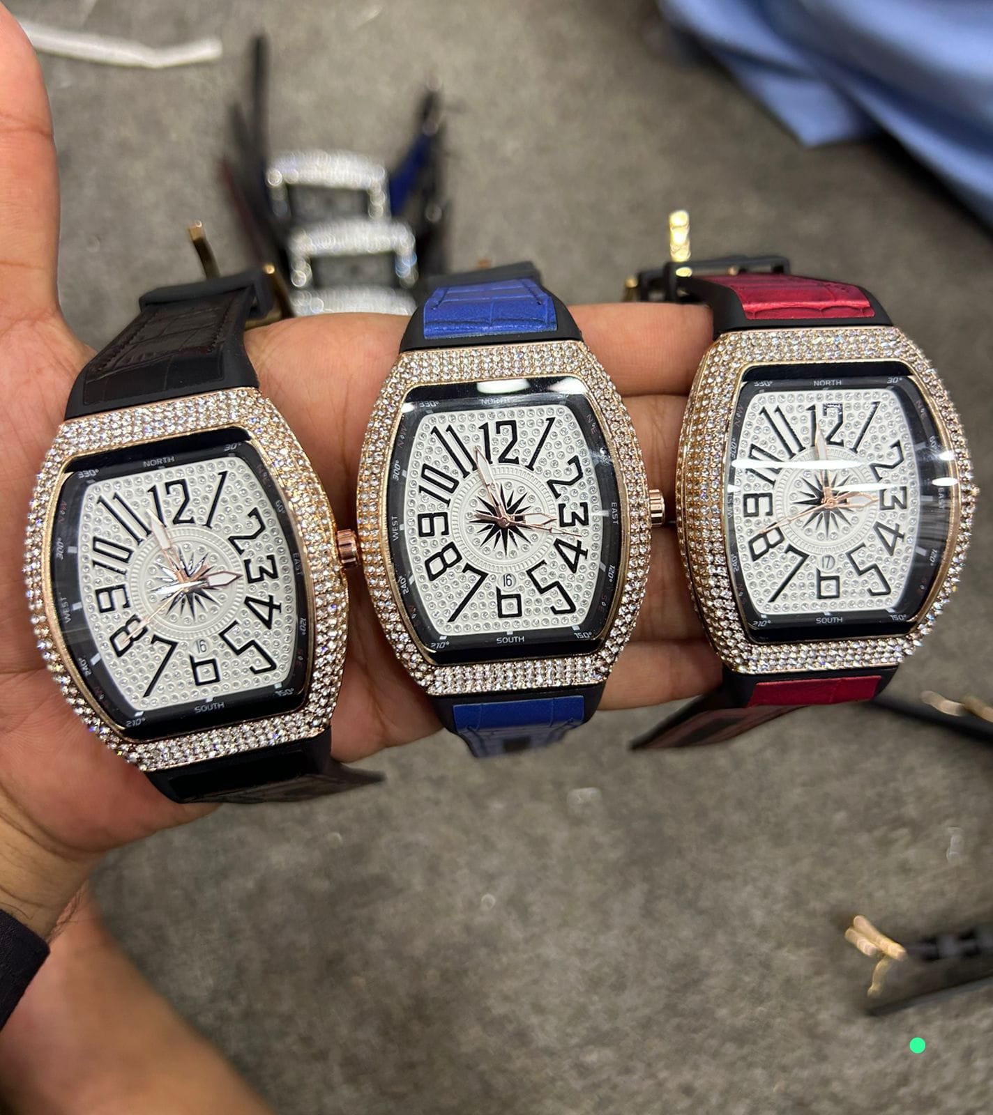 Franck Muller-Inspired Square Diamond Style Watch – For Gents | Master Quality