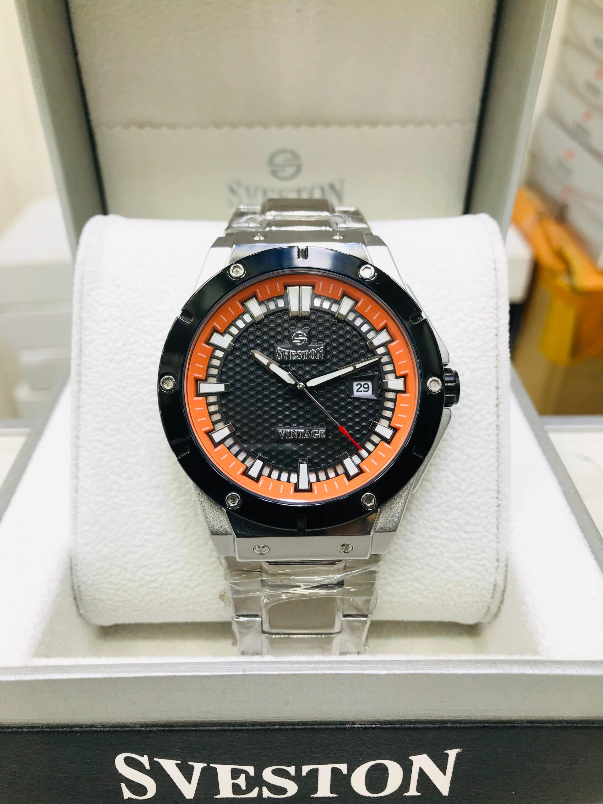 Sveston SV-9328 stainless steel watch for men by Shop2Door Store.