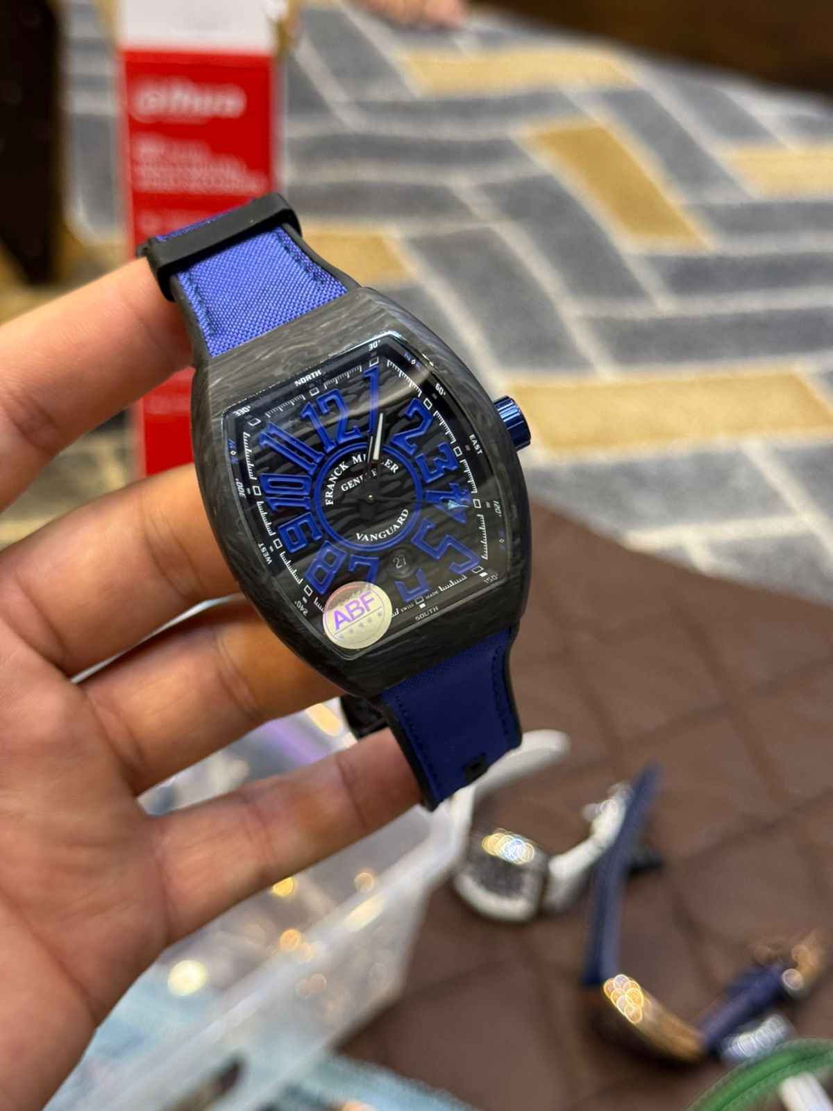 Franck Muller Replica Watch | 1:1 Master Copy Automatic Watch in Pakistan | Sapphire Glass & Carbon Body by Shop2Door store