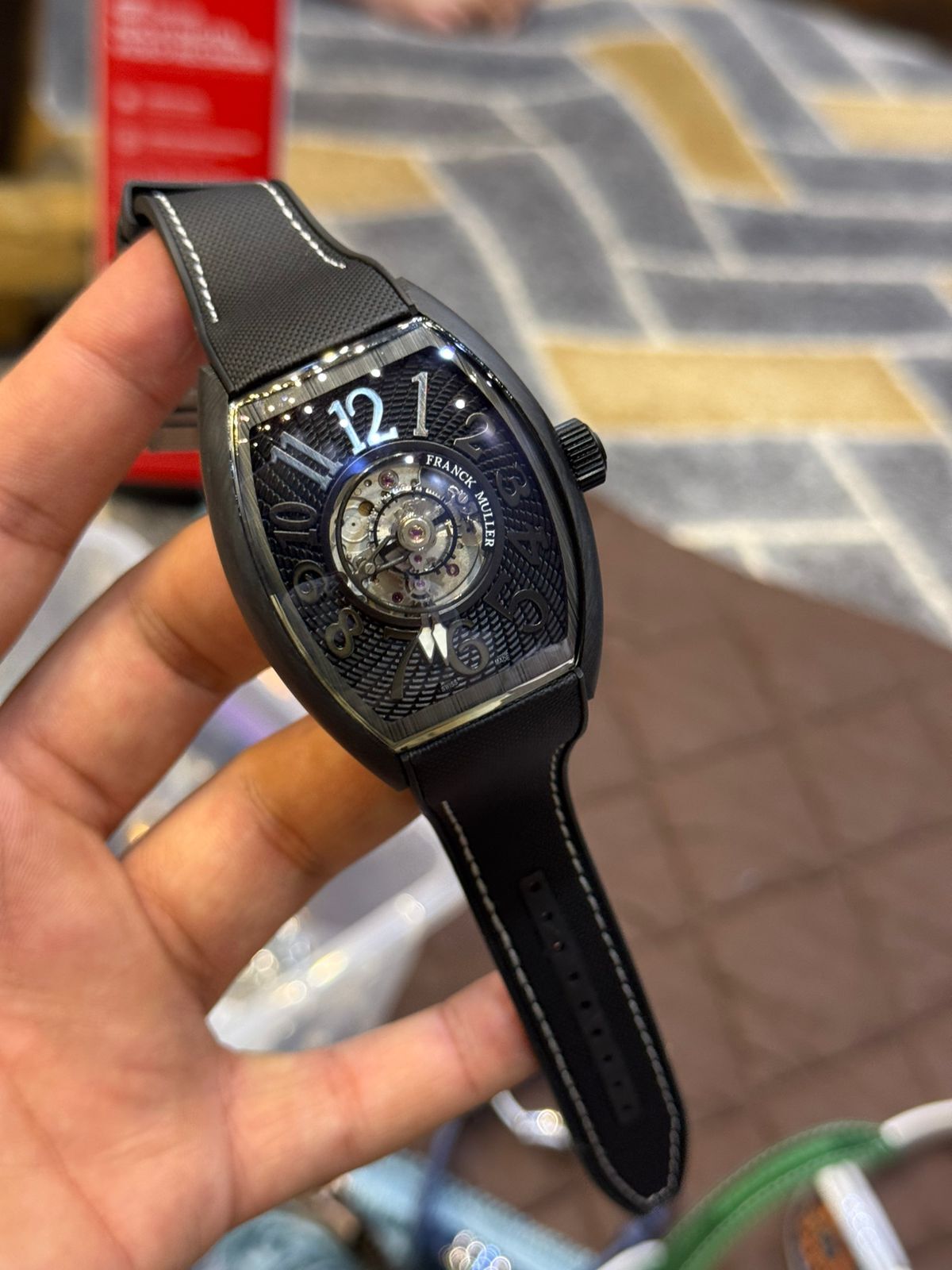 Franck Muller Replica Watch | 1:1 Master Copy Automatic Watch in Pakistan | Sapphire Glass & Carbon Body by Shop2Door store