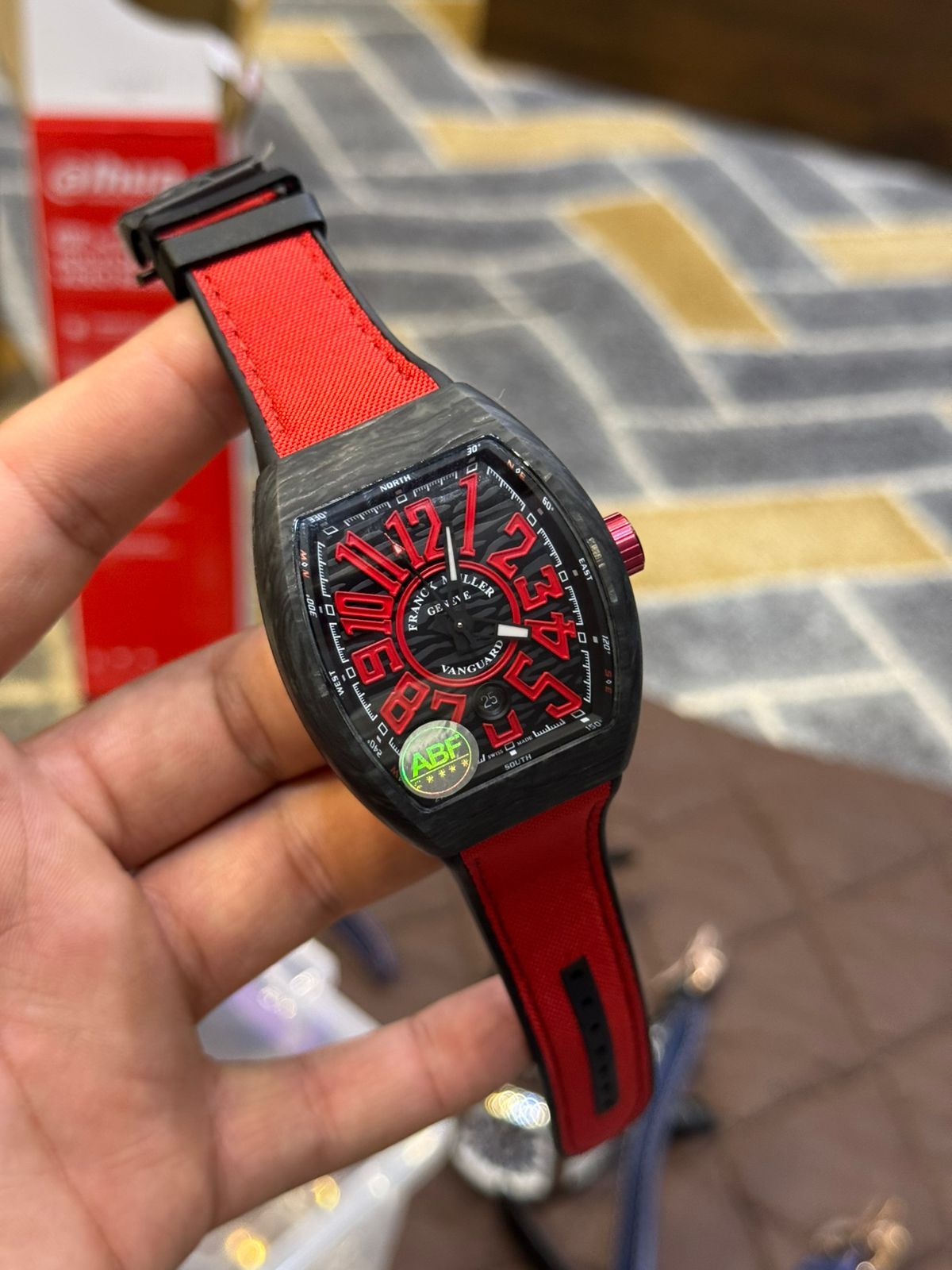 Franck Muller Replica Watch | 1:1 Master Copy Automatic Watch in Pakistan | Sapphire Glass & Carbon Body by Shop2Door store