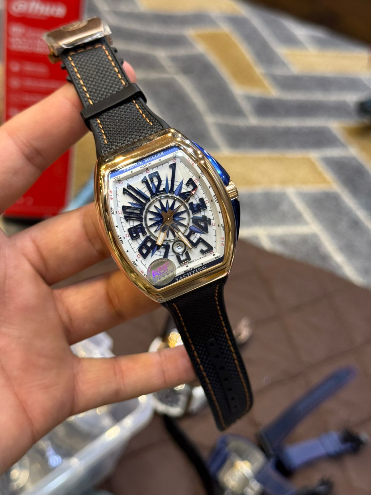 Franck Muller Replica Watch | 1:1 Master Copy Automatic Watch in Pakistan | Sapphire Glass & Carbon Body by Shop2Door store