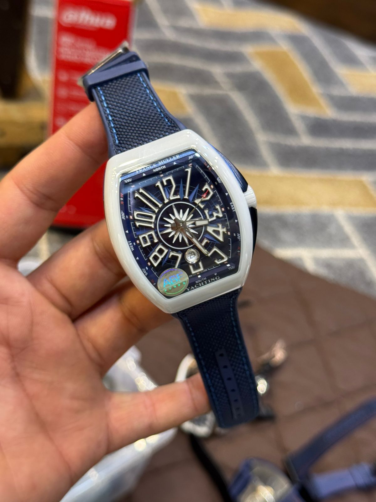 Franck Muller Replica Watch | 1:1 Master Copy Automatic Watch in Pakistan | Sapphire Glass & Carbon Body by Shop2Door store