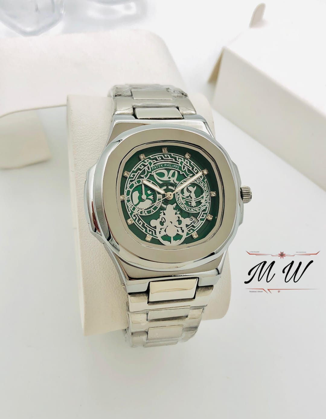 Skeleton Patek Watch Replica – Premium Quartz Stainless Steel with Date Feature – 8 Colours