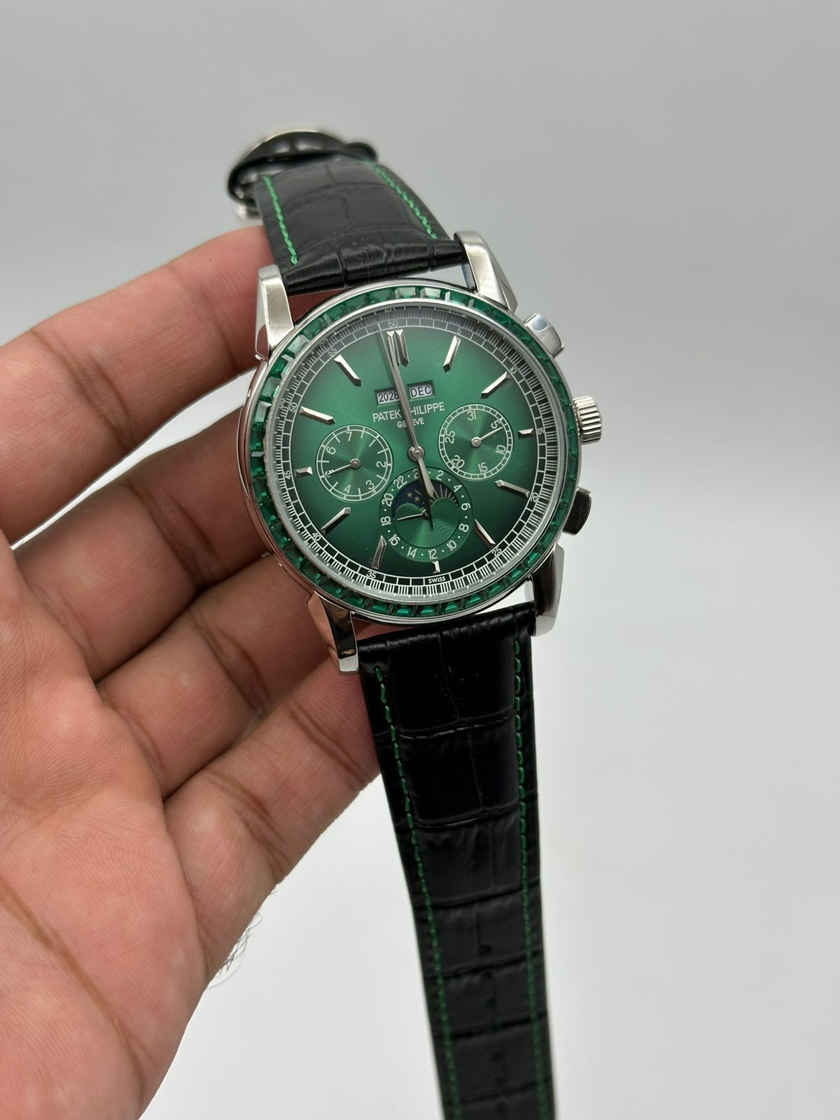 Patek Philippe Master Copy Auto Stone Watch Pakistan