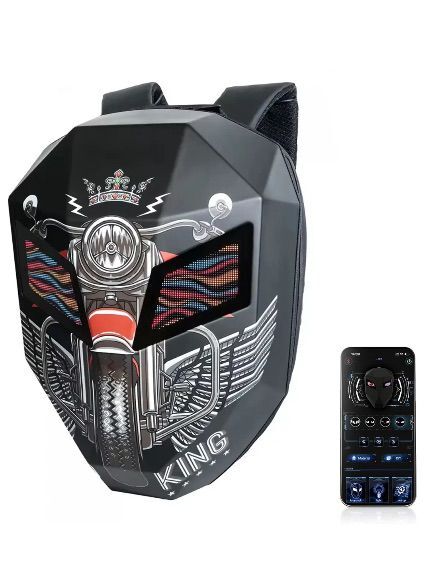 Special Bike Rider LED Backpack – Digital Display, App-Controlled | Shop2Door Pakistan