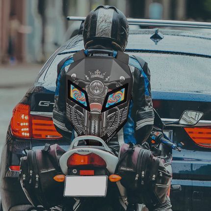 Special Bike Rider LED Backpack – Digital Display, App-Controlled | Shop2Door Pakistan