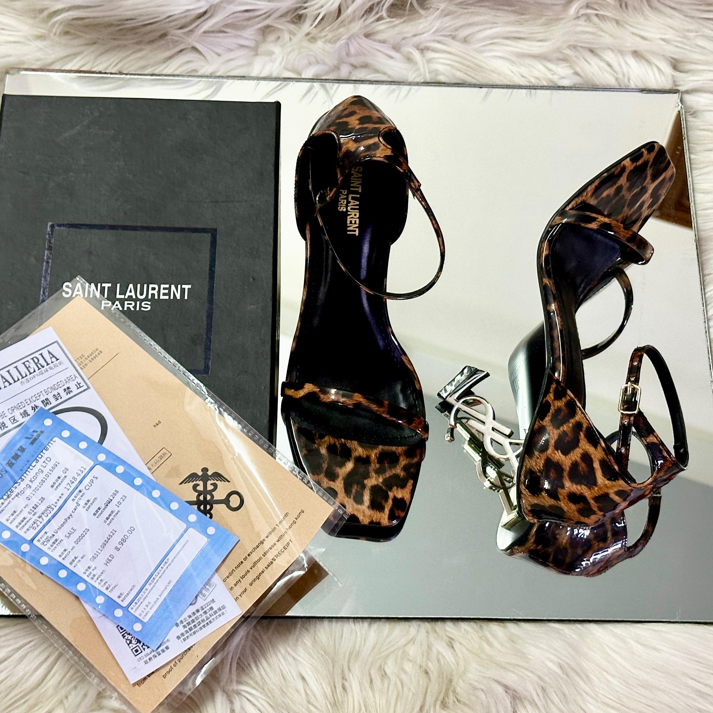 YSL Leopard Print Heel – Tiger Style Premium Master Copy High Heel for Women in Pakistan