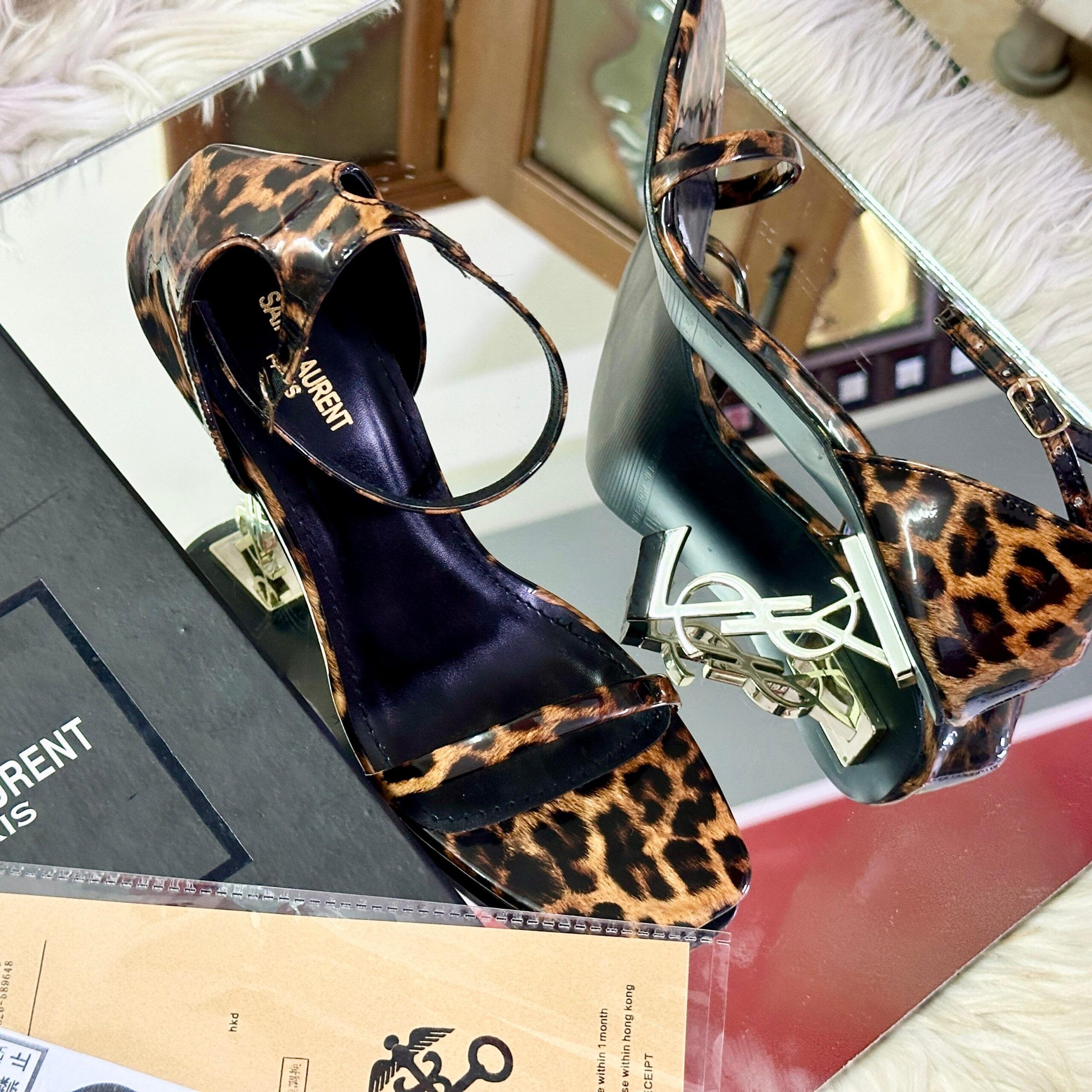 YSL Leopard Print Heel – Tiger Style Premium Master Copy High Heel for Women in Pakistan